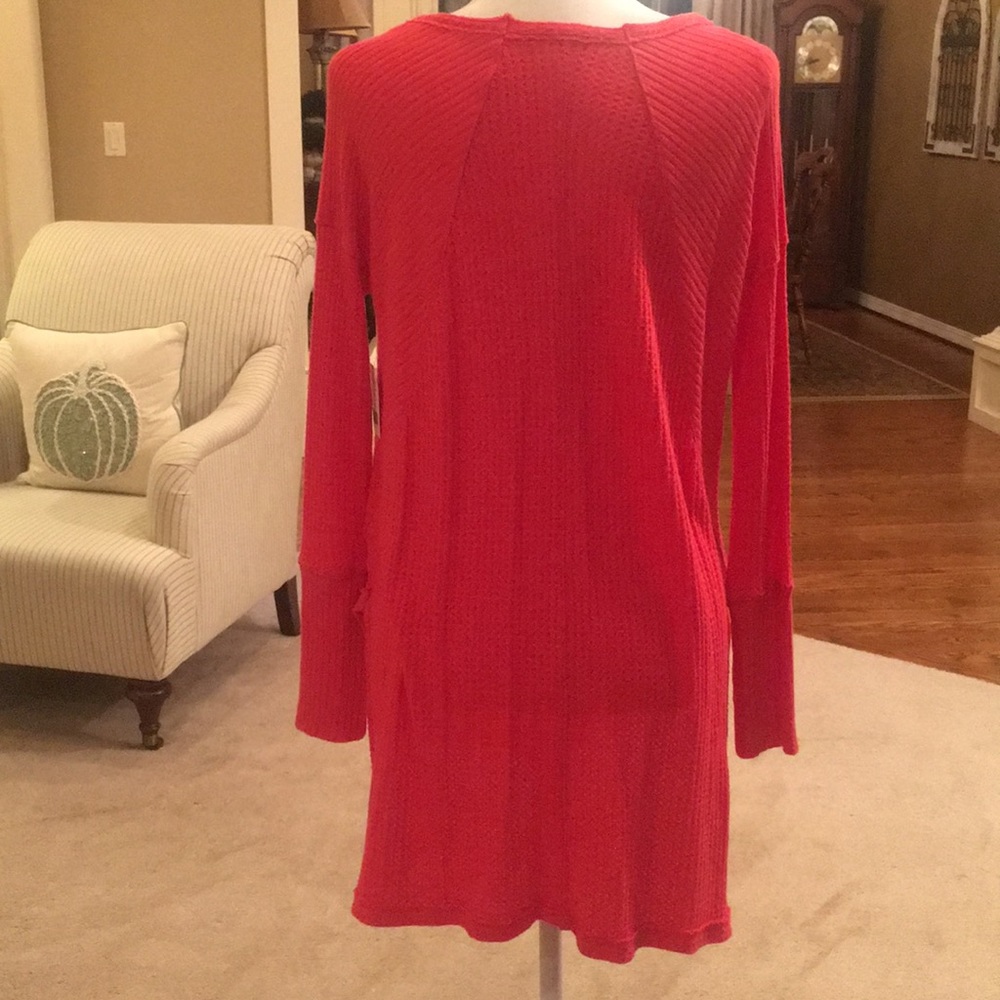Free People Malibu Poppy Red Top - Picture 5 of 8